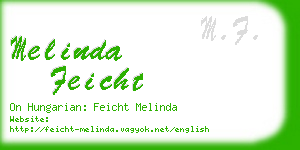 melinda feicht business card